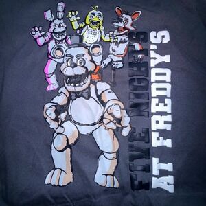 Five Nights at Freddys Hoodie Kids M NWT Gray Graphic Pullover Sweatshirt